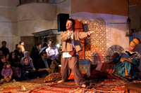 scene from 'Let the Truth out of the Bag,' based on a tale from the One Thousand and One Night